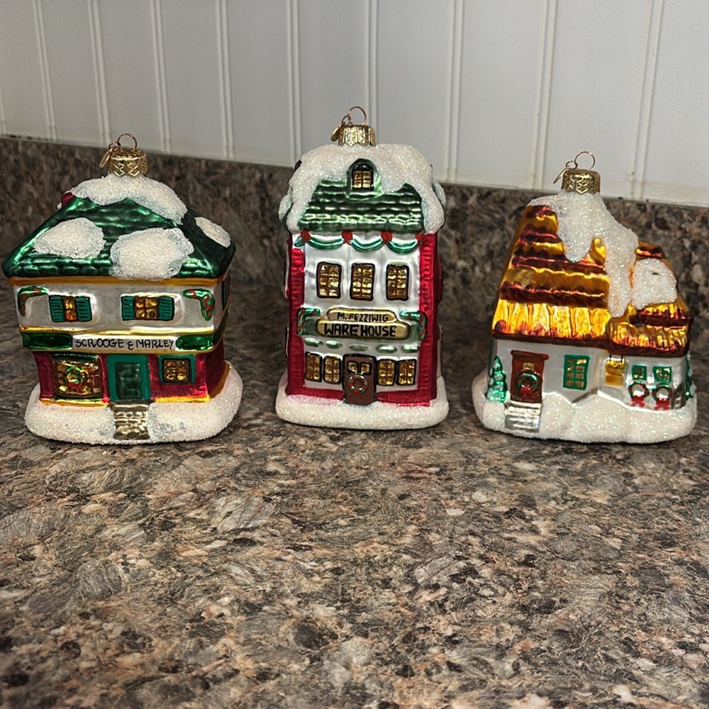 Department 56 Vintage A Christmas Carol Ornament Set of 3